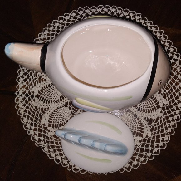 Vintage Elegant Ceramic Jar - Fish - Picture 2 of 3